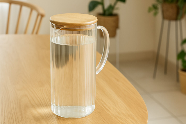 Cana de apă din sticlă NATO, sticlă texturată 1,4 l