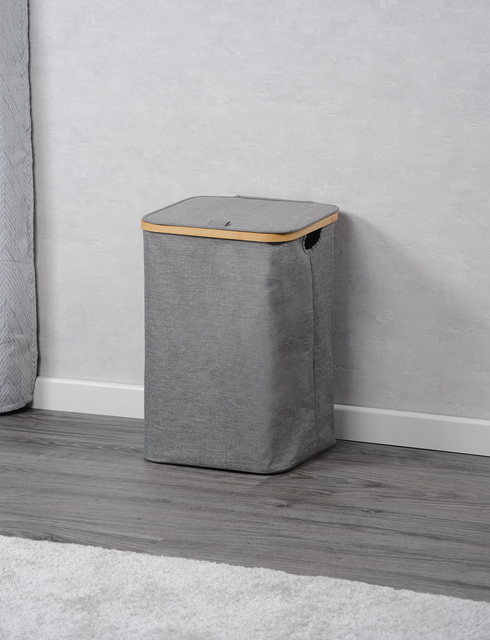 Coș de rufe din bambus, Kesper