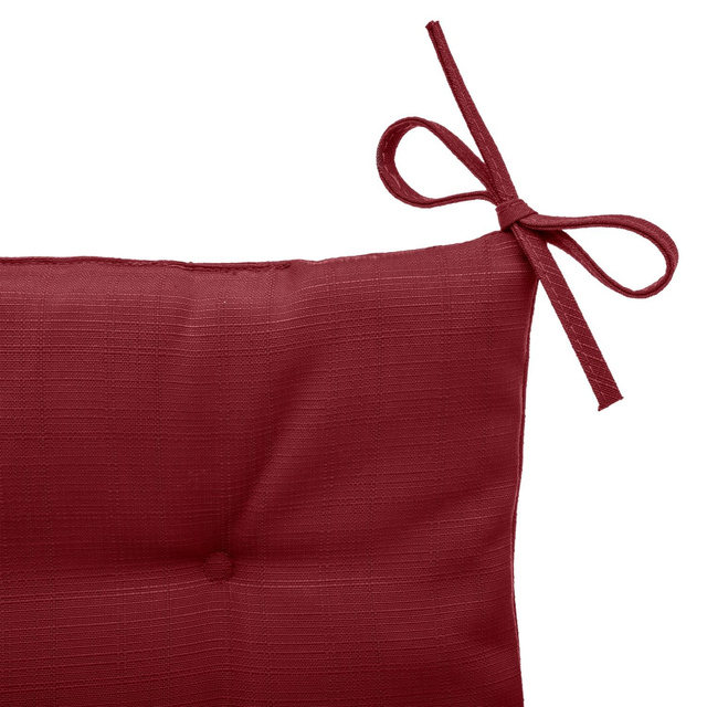 Pernă pentru scaun matlasată cu snururi Korai, impermeabilă, rezistentă la UV, 40 x 40 cm