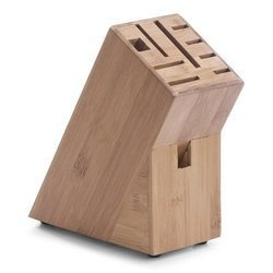 Suport din bambus pentru cuțite, bloc pentru cuțite - 22x22x9cm
