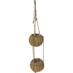 Vaza suspendata pentru doua ghivece cu flori, 72 cm