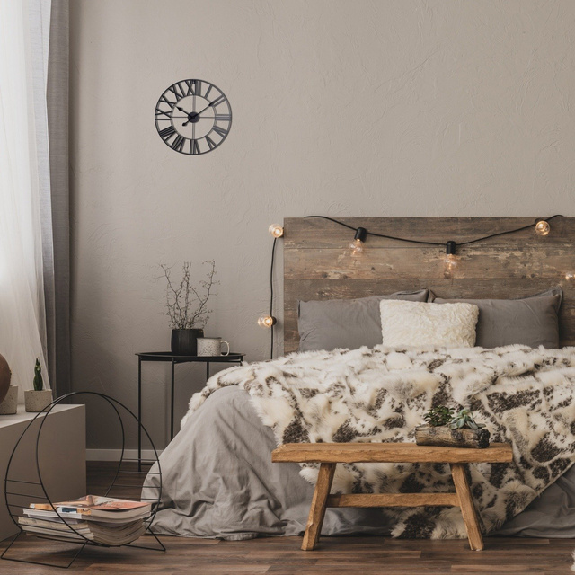 Ceas metalic VINTAGE cu cifre romane, Ø 57 cm