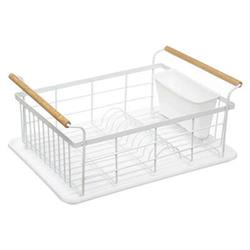 Uscător de vase din metal cu mânere