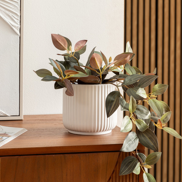 Ghiveci de flori Dolomit, NURIA, 13,5 x 12 cm