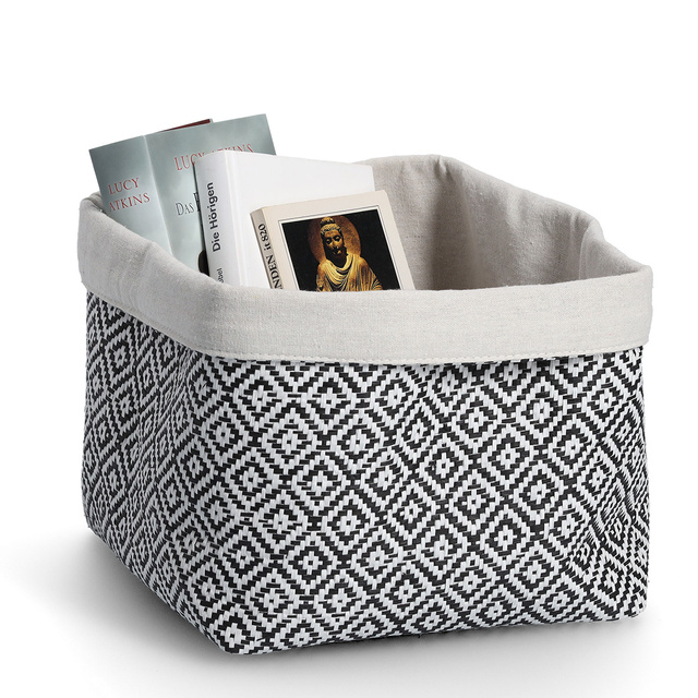 Cos de depozitare din bumbac si hartie MOSAIC, 28 x 28 x 28 cm