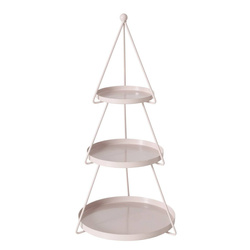 Pateră decorativă cu trei etaje JOGAN în formă de brad, înălțime 46 cm