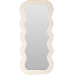 Oglinda decorativa in cadru ondulat, 37 x 80 cm