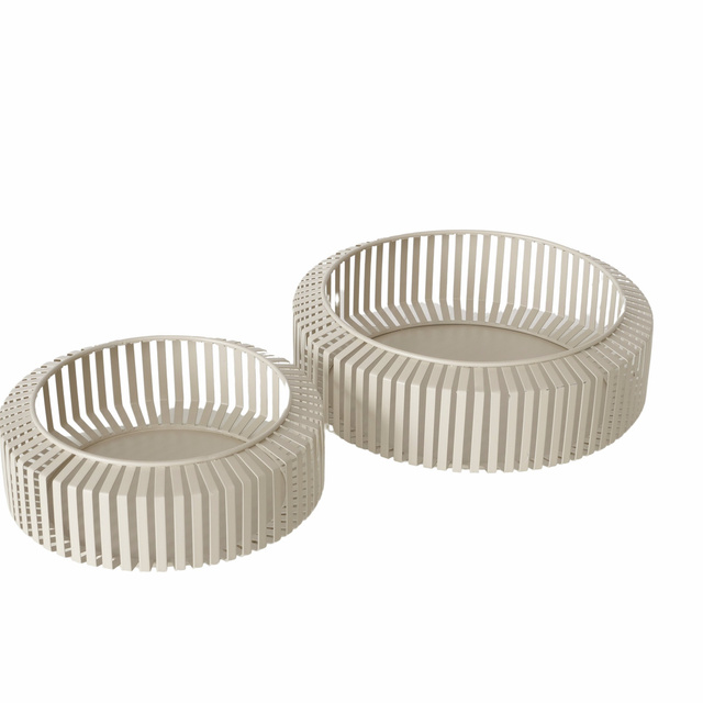 Boluri decorative metalice VIKI, 2 buc Ø 24-30 cm