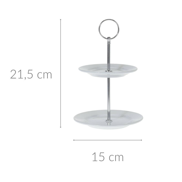Platou din porțelan cu două niveluri