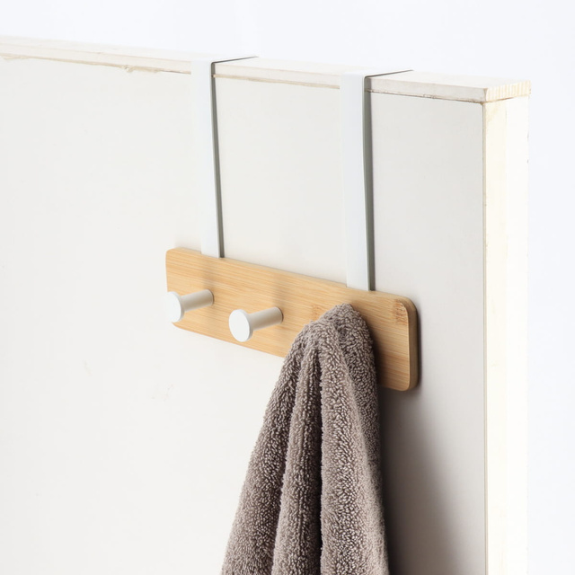 Suport metalic pentru ușă, 3 cârlige, 20 x 25 x 9 cm