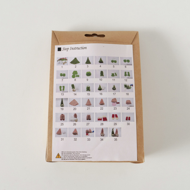 Set DIY pentru crearea de decorațiuni, 2 gnomi, 22 cm