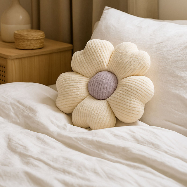 Pernă „floare” MAVA, Ø 38 cm