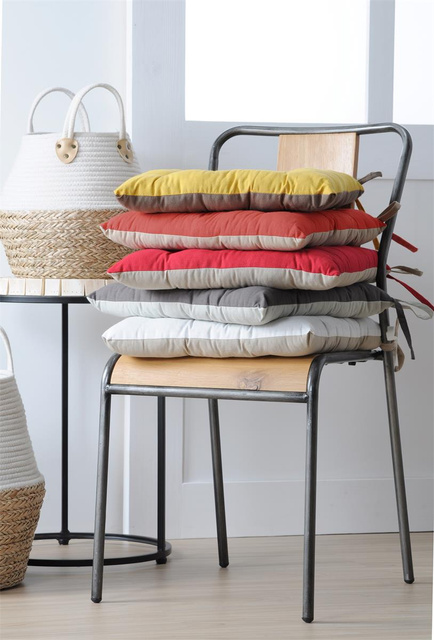 Perna pentru scaun cu legături DUO, 100% bumbac, 40 x 40 cm