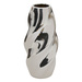 Vază argintie TWISTED SKY, ceramică, înălțime 21 cm