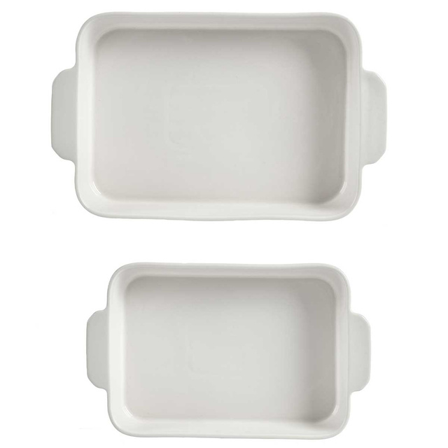 Set 2 vase din porțelan pentru copt