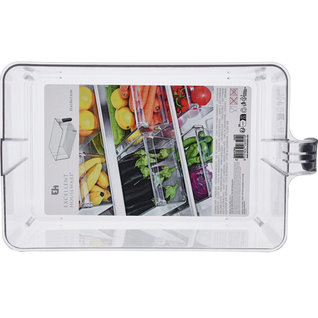 Organizer pentru frigider cu mânere, 31 x 18 x 11 cm