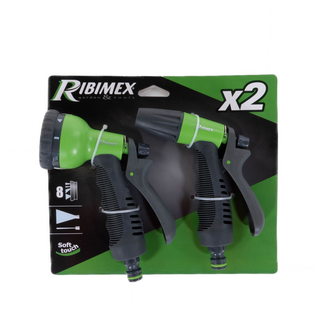 Set de irigare pentru gradina: capat pistol pentru furtun de gradina si capat pulverizator PrimoLand RIBIMEX