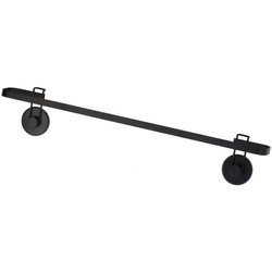 Suport pentru prosoape de baie cu ventuze, 60 x 8,5 x 11 cm