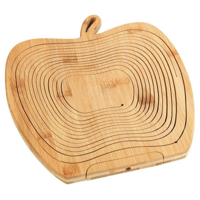 Coș pliant pentru fructe,Bambus, 30x22,5 cm