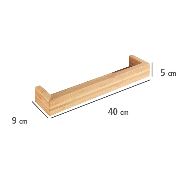 Raft pentru baie BAMBOO, bambus, maro, 40 x 9 x 5 cm, Wenko