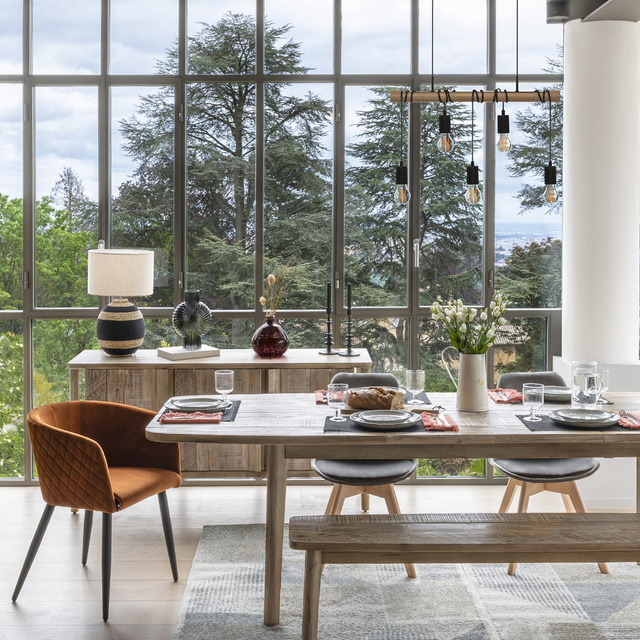 Vaza bombata din sticla reciclata ULY, Ø 21 cm