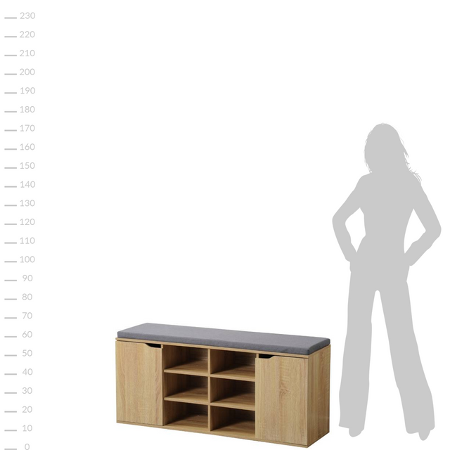 Dulap pantofi cu scaun, KESPER