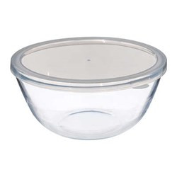 Bol din sticlă cu capac