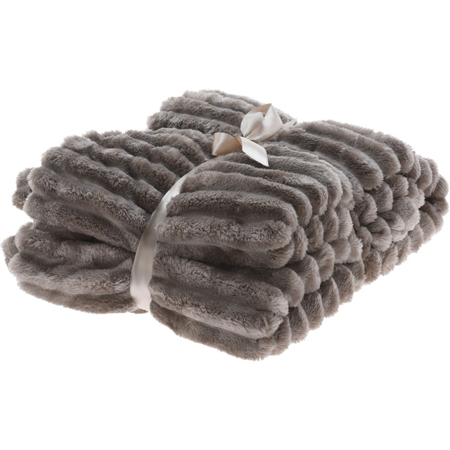 Pătură RIB din flanel jacquard, 130 x 150 cm