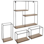 Set 4 rafturi de perete, decorative