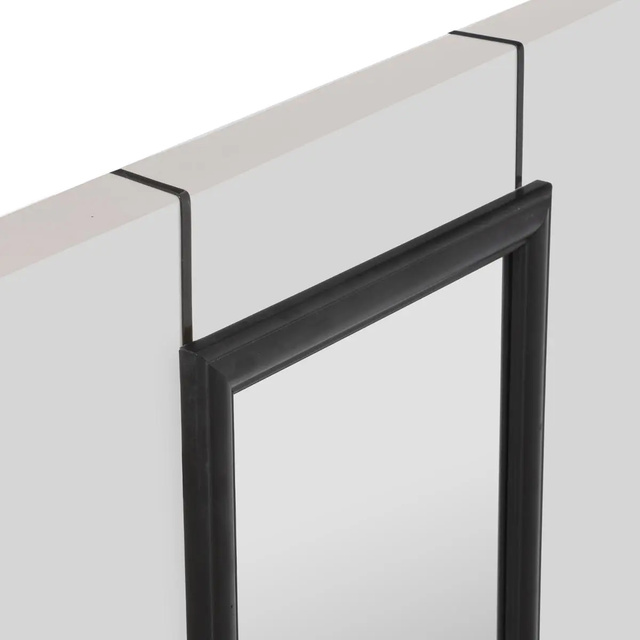 Oglindă înaltă în cadru de plastic pentru agățat pe ușă, 125,5 x 35,5 x 2 cm