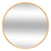 Oglindă de perete KIM cu ramă din lemn, Ø 75 cm