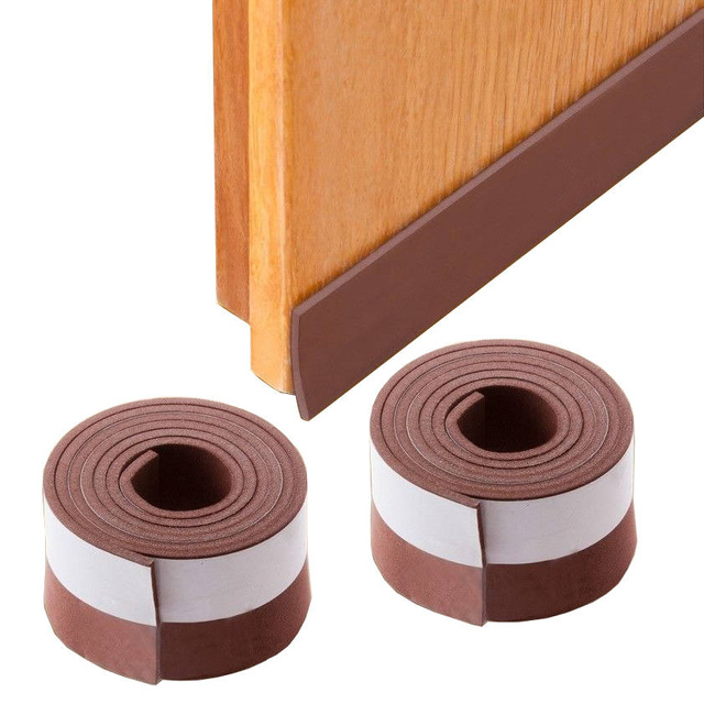 Garnitura pentru ușă 100 x 3,5 cm, 2 bucăți, maro