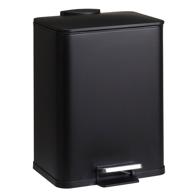 Coș de gunoi metalic DELTA, negru, 20 l