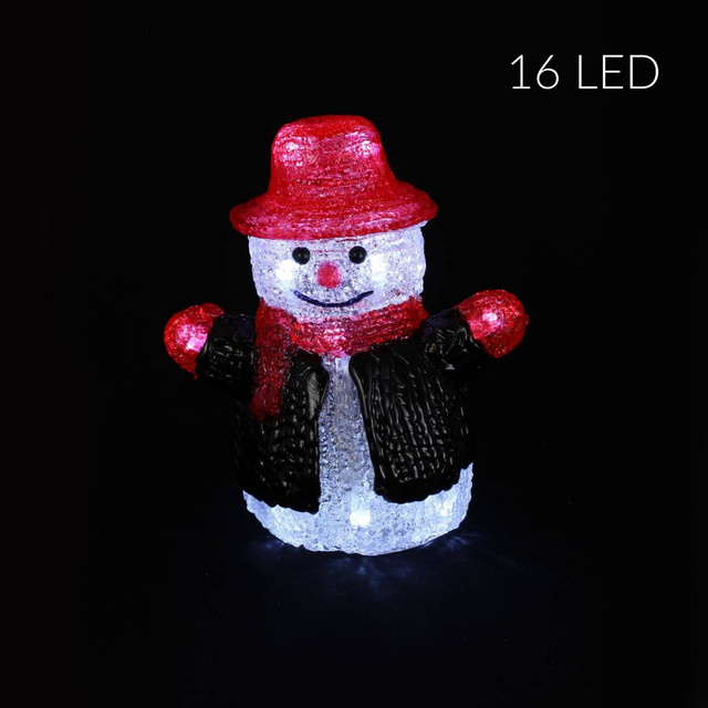 Decor iluminat Om de zapada, inaltime 16 cm