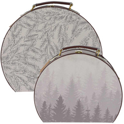 Set de cutii decorative în formă de valiză, 2 buc.