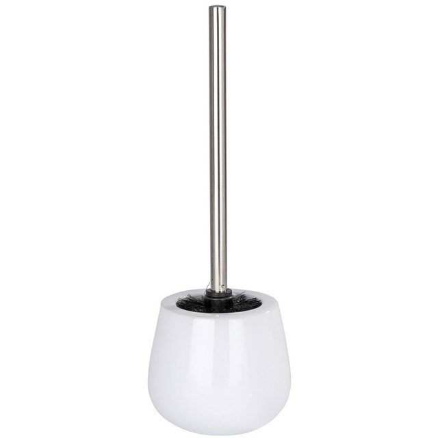 Recipient pentru perie MALTA WHITE + perie WC, WENKO, alb