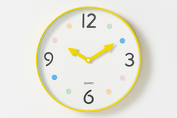 Ceas pentru camera copilului SAFI, Ø 25 cm, galben