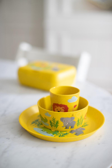 Set de prânz pentru copii, din material organic, KOZIOL