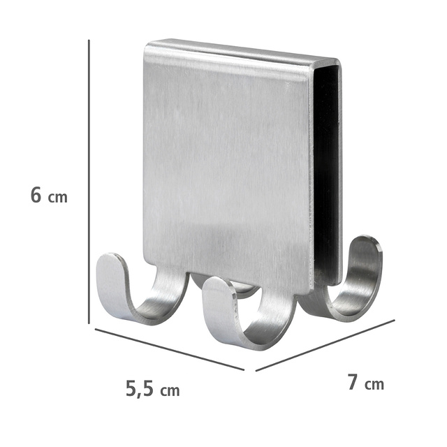 Cuier de baie pentru ușa de duș VIESTE DUO, Wenko