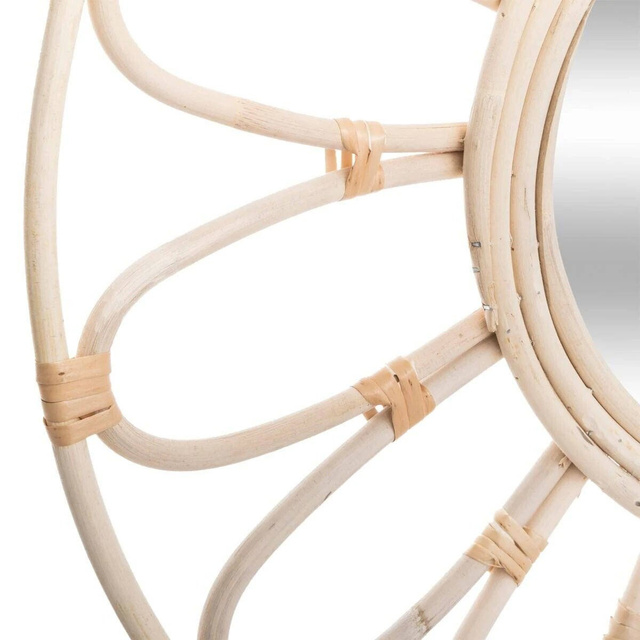 Oglindă din ratan FLOWER, Ø 56 cm