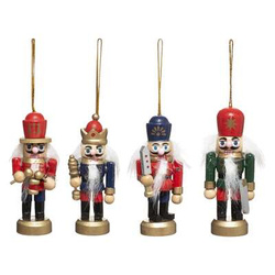 Set decoratiuni pentru brad, spargator nuci, 8 x 4 cm