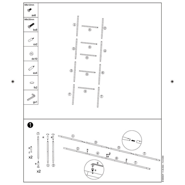 Suport pentru prosoape, scară din bambus, Loft, WENKO