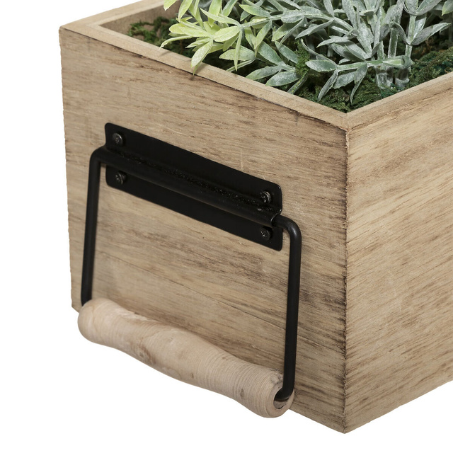 Plante artificiale într-o cutie cu mâner, 43 x 24 cm