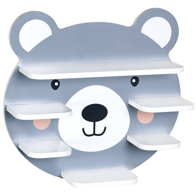 Etajeră de perete cu urechi pentru camera copilului, 45 cm