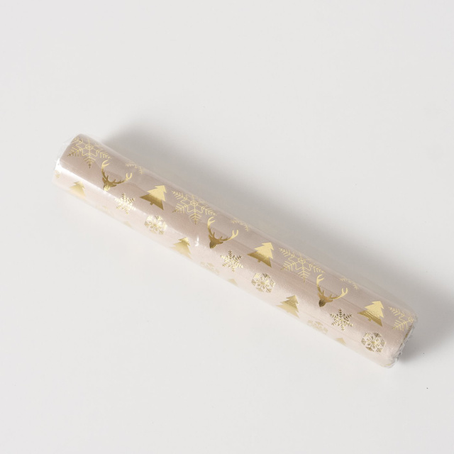 Culoar din poliester cu motiv festiv NAINA, 152 x 35 cm