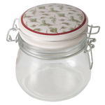 Borcan cu capac din porțelan CHARLENE, 450 ml