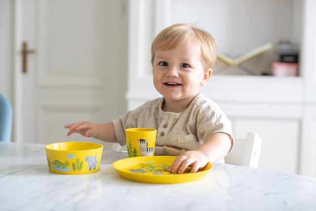 Set de prânz pentru copii, din material organic, KOZIOL