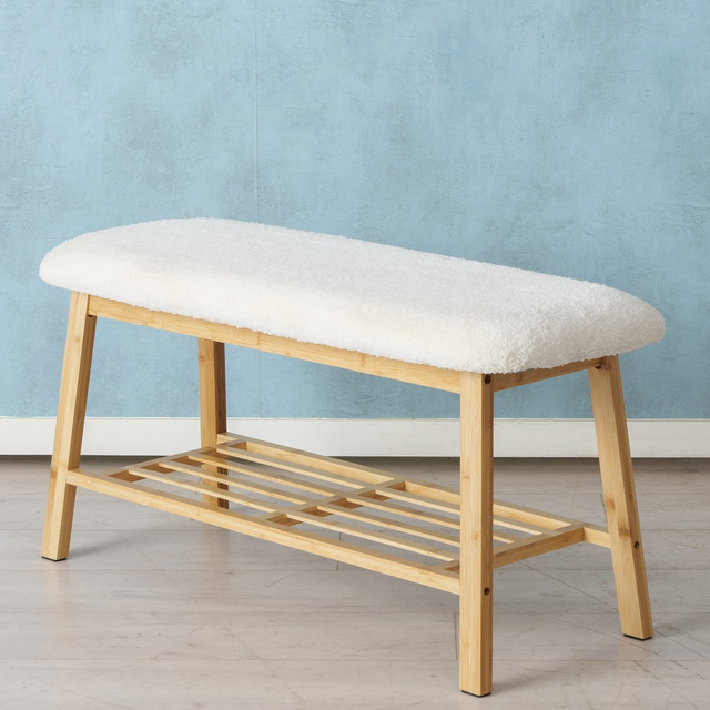 Bancă pentru pantofi Benja, cadru din bambus