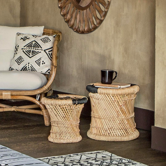 Set de scaune,din iută și bambus, Atmosphera, 2 bucati