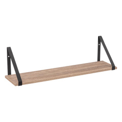 Raft de perete ALIAJ cu suporturi metalice, 58 × 15 × 16 cm
